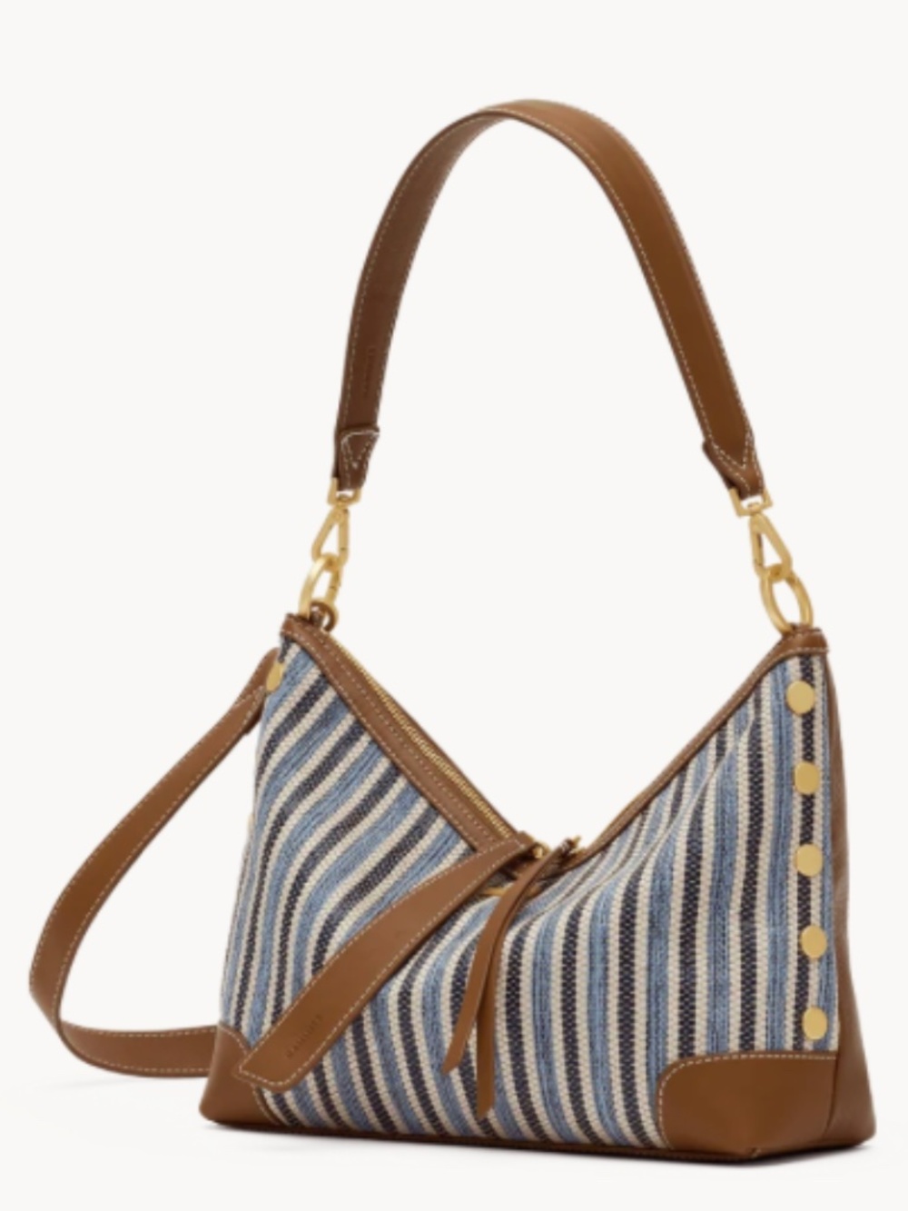 Hammitt Grace Medium Cabana Blue Crossbody w/Brushed Gold Accents-NEW w/tags - Picture 3 of 7